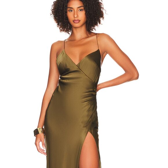 SER.O.YA Amina Silk Dress - Picture 1 of 4